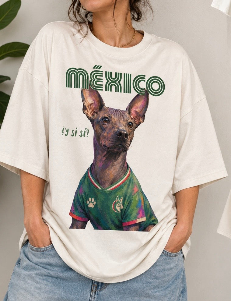 Playera México ¿y si sí? PAWTRAiT