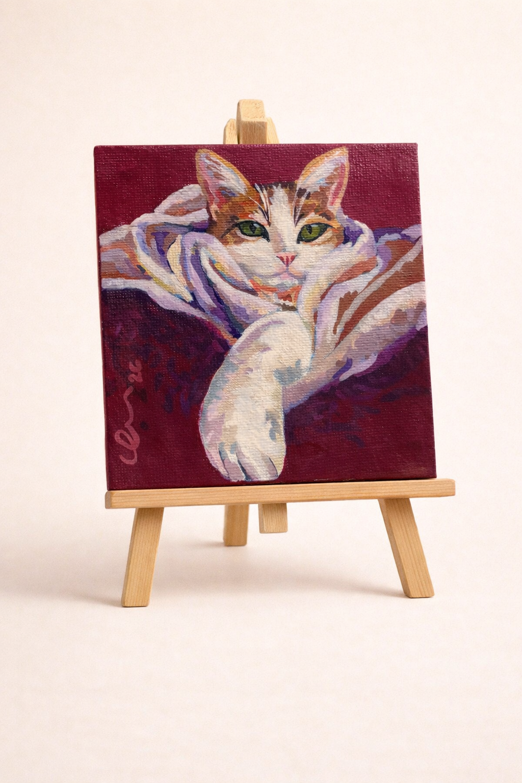 PAWTRAIT Lienzo 10x10 cm