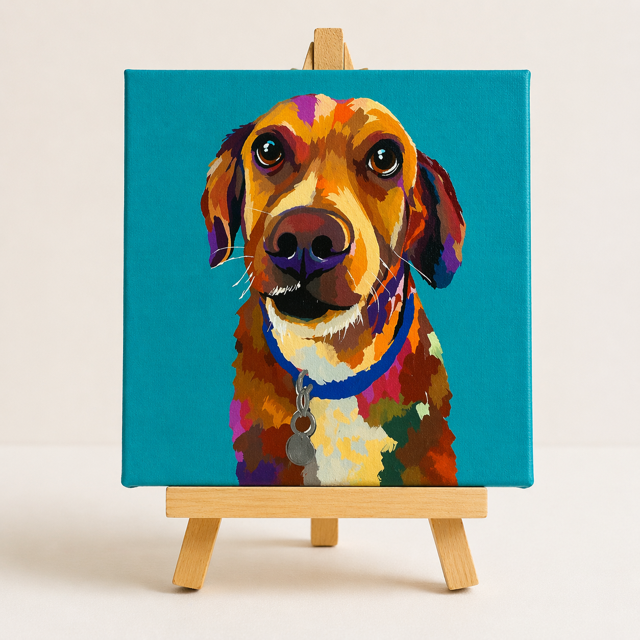 PAWTRAIT Lienzo 10x10 cm